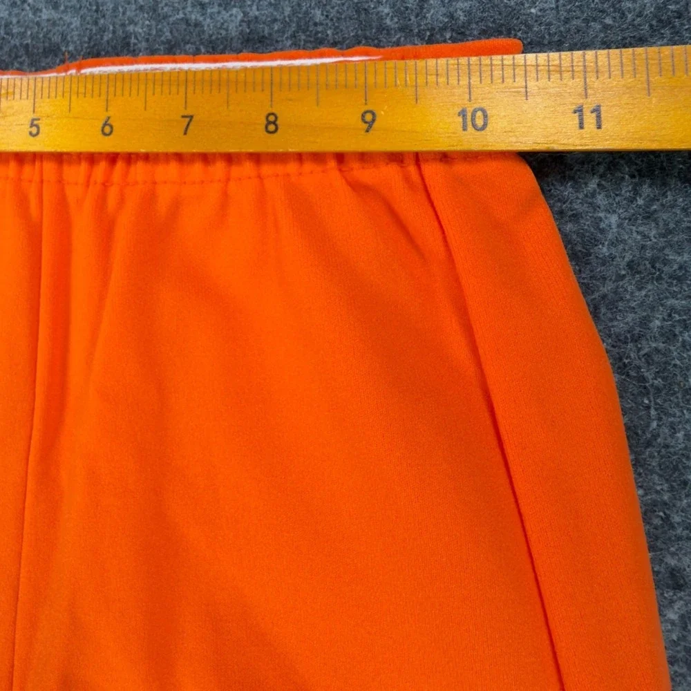 Yale Vintage 70s Athletic Shorts Mens XS Orange Nylon Deadstock New
